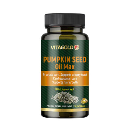 Pumpkin Seed Oil Max (Ulei din semințe de dovleac) - pentru prostată, tract urinar, inimă, ficat, 30 de capsule