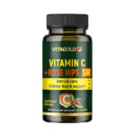 Vitamina C + măceș cu eliberare prelungită (Vit. C + Rose Hips SR) - antioxidant, pentru un sistem imunitar puternic, 30 de tablete