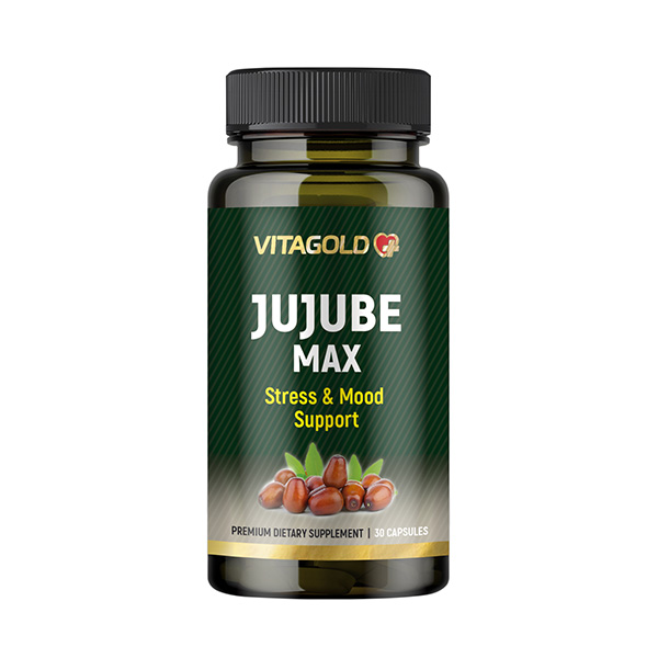 10-01-65-Jujube-MAX Jujube Max - pentru sistemul nervos, starea de spirit, somn, 30 de capsule - imagine 1