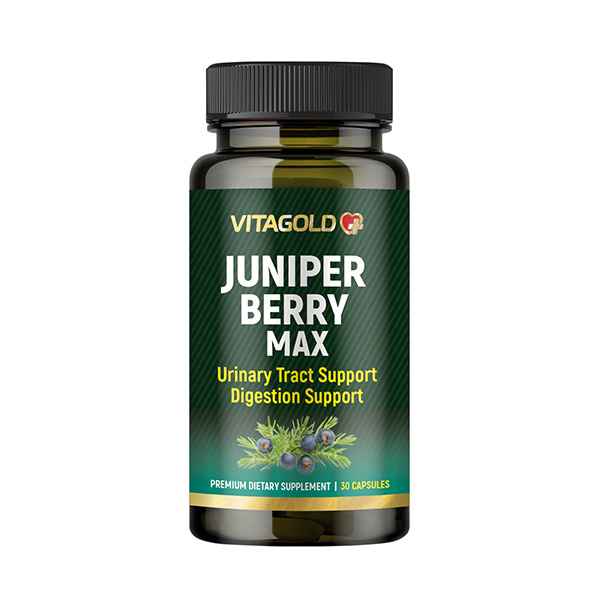 10-01-66-Juniper-Berry-MAX Juniper Berry Max - pentru rinichi, tractul urinar, sistemul digestiv, antioxidant, 30 de capsule - imagine 1