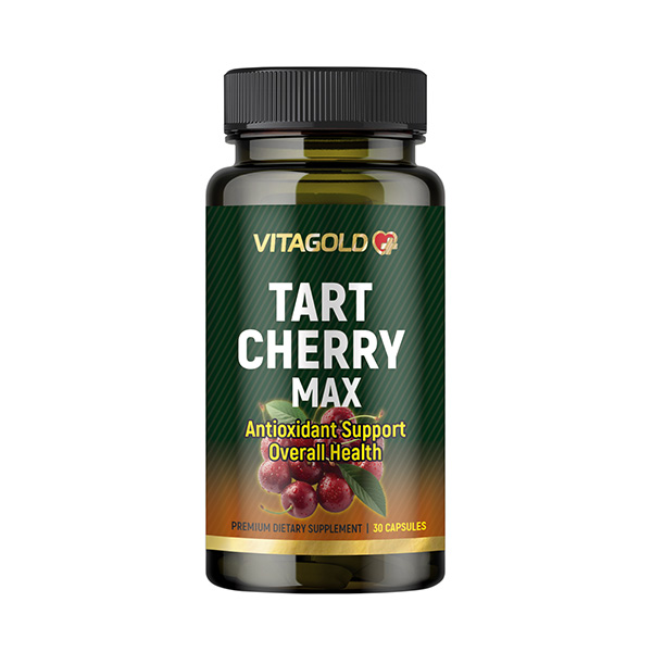 10-01-76-Tart-cherry-MAX Tart Cherry Max (Vișine Max) - antioxidant, pentru imunitate, în caz de inflamații, 30 de capsule - imagine 1