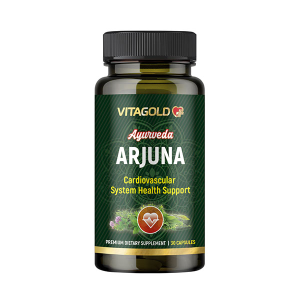 10-02-95-Ayurveda-ARJUNA Vitagold Ayurveda Arjuna - pentru inimă, colesterol, vasele de sânge, 30 de capsule - imagine 1